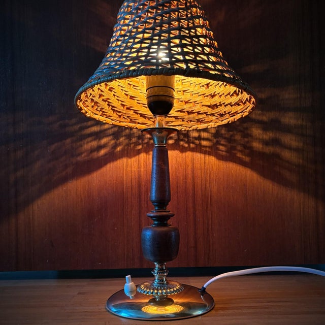 Nordiska Kompaniet Vintage Scandinavian 32060 Table Lamp by Bertil Brisborg for Nordiska Kompaniet, 1940s For Sale - Image 4 of 14