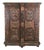 South German Painted Folk Cupboard with Floral Paintings, 1814 For Sale