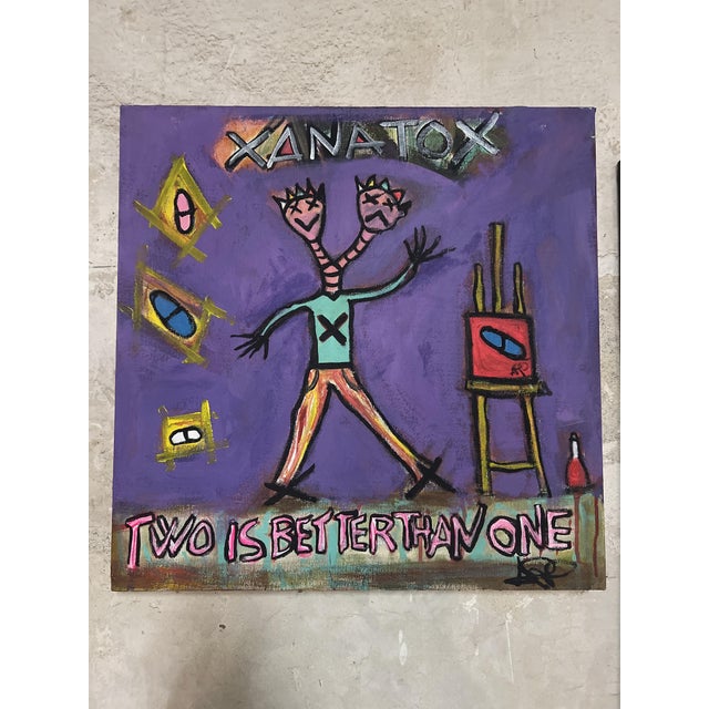 Early 21st Century ArpVerdeacqua, Xanatox, 2023, Acrylic on Canvas For Sale - Image 5 of 7