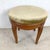 Vintage French Provincial Swivel Stool in Cherry With Sage Velvet, Cabriole Legs, 1950s–1970s For Sale - Image 11 of 12