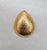 Circa 1985 "hammered" goldtone tear drop shaped brooch with nubs around the edges and security clasp. Marked "©Monet" on...