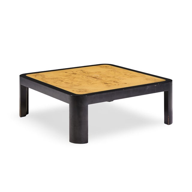 Vladimir Kagan Vladimir Kagan Mid Century Burlwood Coffee Table For Sale - Image 4 of 8