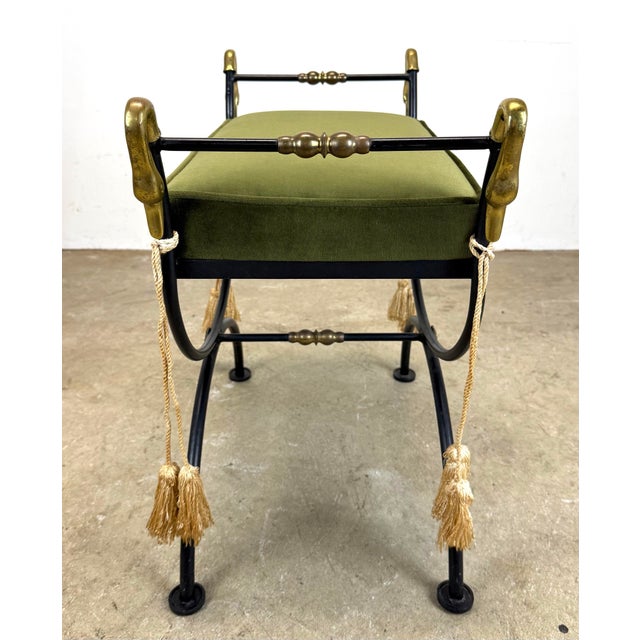 Vintage Maison Jansen Style Vanity Bench For Sale - Image 11 of 12