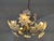 Metal Murano Glass White Flowers Chandelier, 1970s For Sale - Image 7 of 18