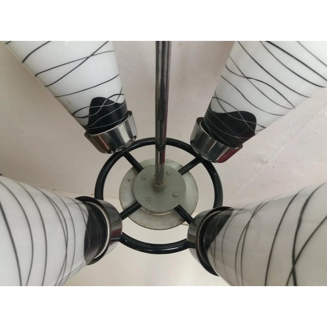 Metal Chandelier from Drupol, 1968 For Sale - Image 7 of 12