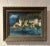 California Coastal Seascape, "View From Covered Boat", Oil Painting, Signed by Artist For Sale - Image 9 of 9