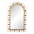 Vintage Hollywood Regency Belgian Gilt Iron Arch Mirror by Deknudt, for LaBarge Mirrors Inc. 1960's For Sale