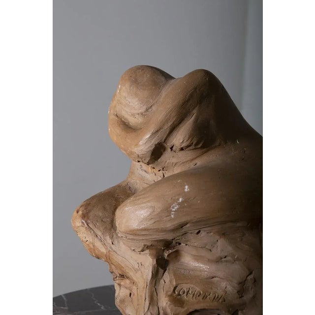 Italian Sculpture Woman Anthropomorphic Terracotta from Compiani, 1978 For Sale - Image 3 of 10
