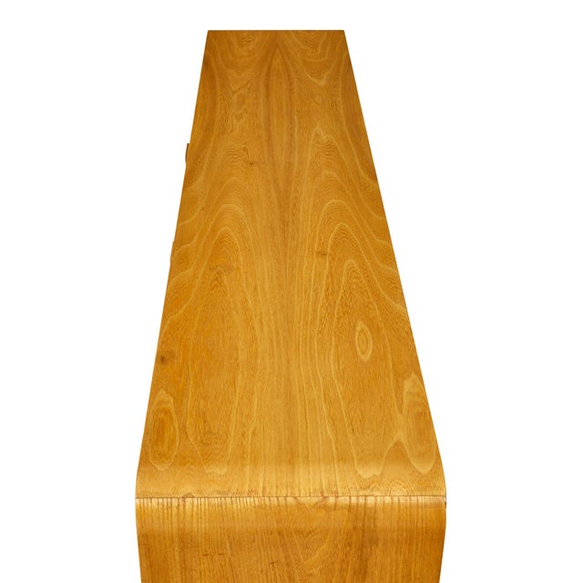 Mid-Century Modern Mid-Century Scandinavian Elm Low Open Bookcase Sideboard, 1950s For Sale - Image 3 of 9