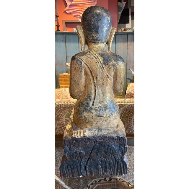 Pair of Burmese Disciples Circa 19th C. For Sale In San Francisco - Image 6 of 10