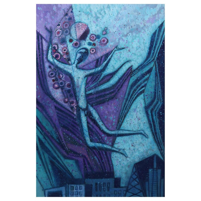 Emil Betzler, Icarus, German Expressionist Painting For Sale - Image 9 of 9