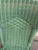 Mint 1940s Original Painted Mint Green Wicker Chairs -Pair For Sale - Image 8 of 8