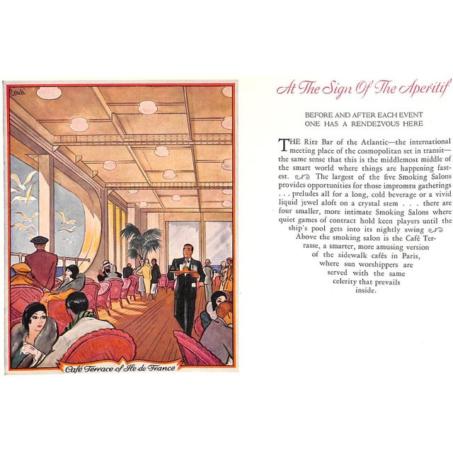 "Ile De France: The Rue De La Paix of the Atlantic" 1930 For Sale - Image 9 of 12