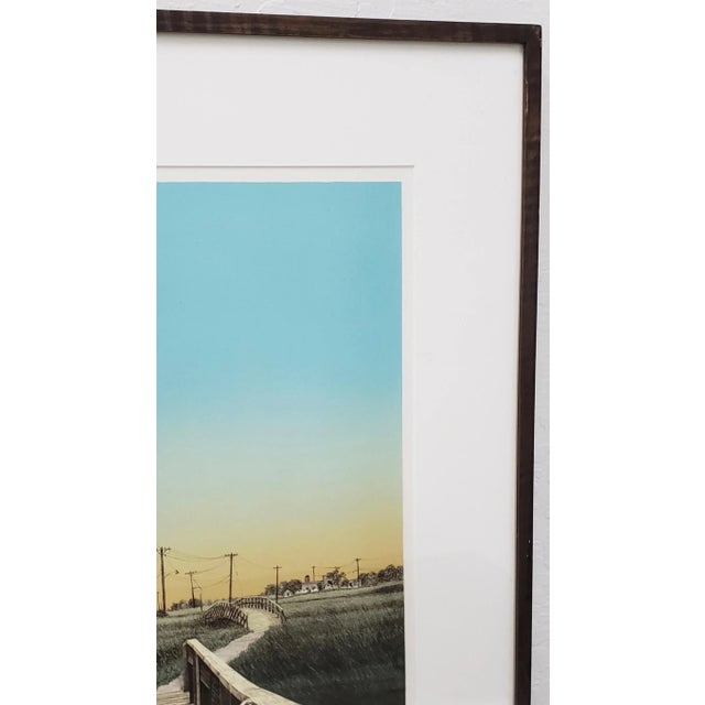 Illustration Martin Levine (American, 20th C.) "Private Property" Limited Edition Color Lithograph C.1982 For Sale - Image 3 of 11