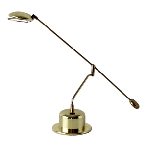 Bankamp Leuchten G Style Large Brass Metal Swing Arm Table Light Vintage