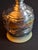 1990s Handcrafted Sterling Silver & Iridescent Art Glass Kiddush Cup - "Borei P'ri Hagafen" Blessing - Judaica Gift For Sale - Image 12 of 18