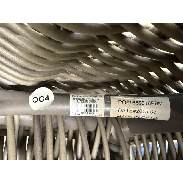 Pottery Barn Huntington Outdoor Dining Chairs + Cushion Covers, Set of Four For Sale - Image 12 of 12