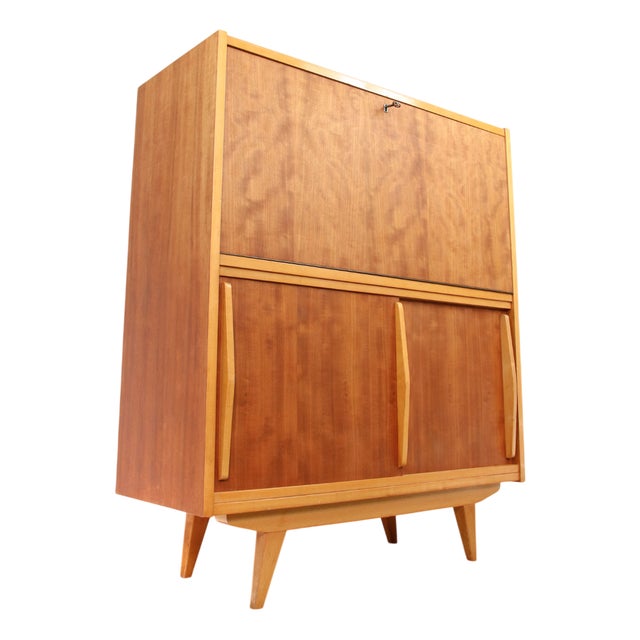 Mid-Century Modern Scandinavian Bar Cabinet, 1950s For Sale
