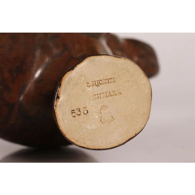 Brown Large Mid-Century Danish Ceramic Horse Figure by Gertrud Kudielka for L. Hjorth, 1950s For Sale - Image 8 of 9