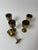 Vintage Brass Wine Goblets with Worn Silvered Interiors, 1960s, Set of 5 For Sale - Image 11 of 13