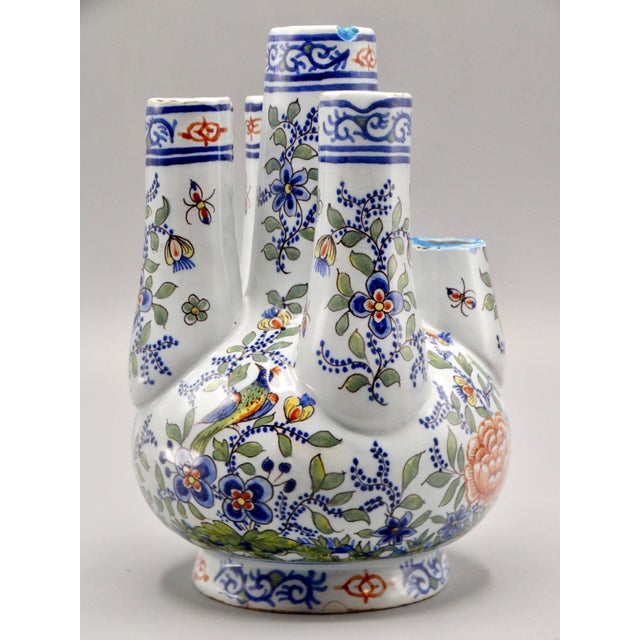 French Provincial Antique French Quintal Tulipiere Vase For Sale - Image 3 of 9