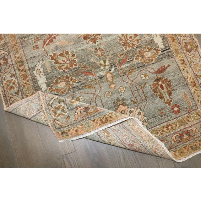 Gray Gray Small Persian Malayer Rug For Sale - Image 8 of 8
