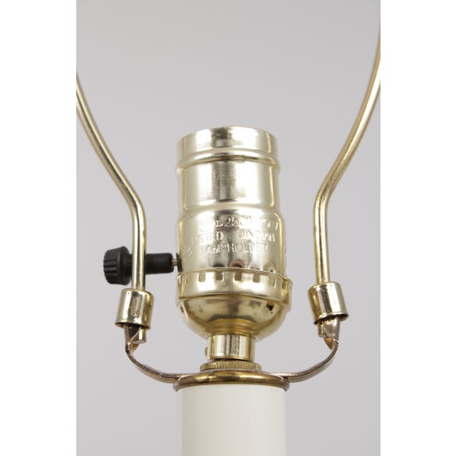 1990s Pair of Bronze Empire Style Candestick Lamps For Sale - Image 9 of 12