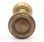Vintage concentric passage door knobs made of hollow brass with a patina finish. Priced as a pair of knobs with a spindle....