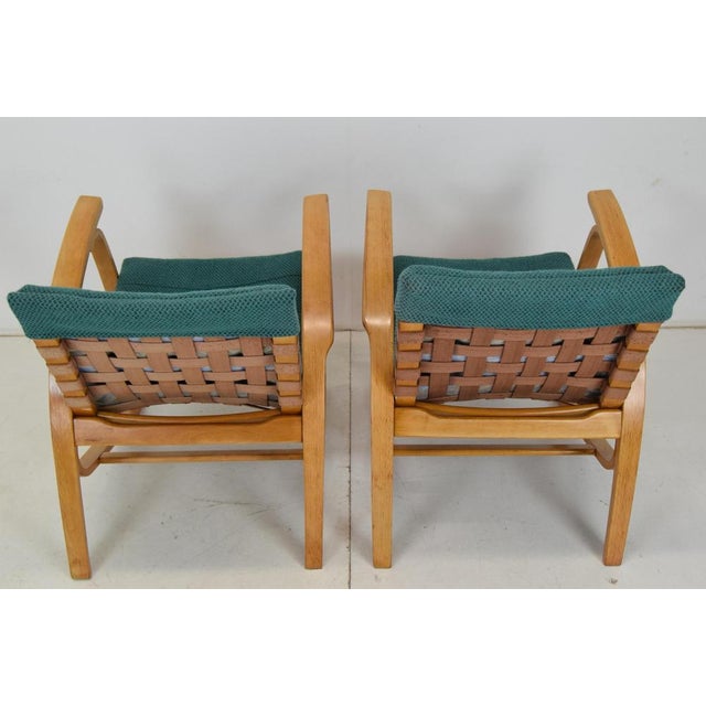 Wood Bent Beechwood Armchairs by Jan Vaněk, 1930s, Set of 2 For Sale - Image 7 of 14