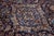 Navy Blue Allover Designed Vintage Kashan Persian Wool Rug in Navy Blue For Sale - Image 8 of 9