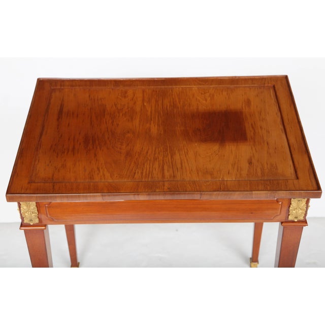 Brown Louis XVI Writing Table For Sale - Image 8 of 11