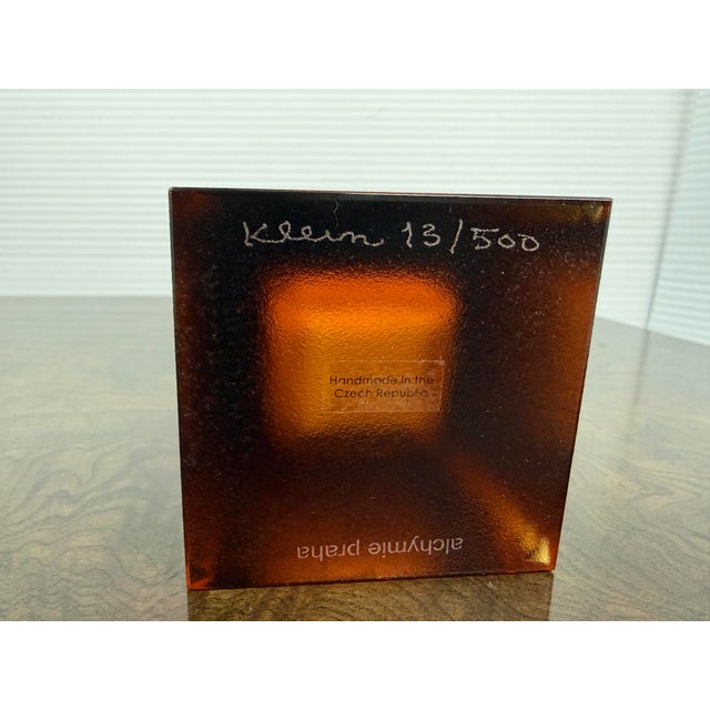 Vladimir Klein for Alchymie Praha Sommerso Glass Vase For Sale - Image 12 of 12