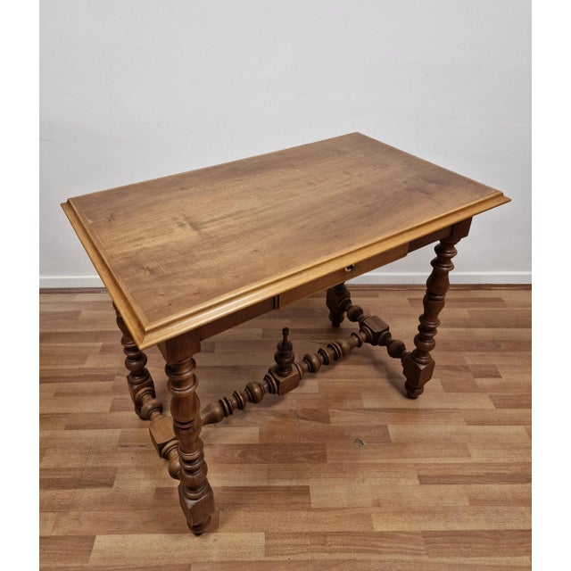 Small Italian Louis XIII Style Writing Desk, 1940s For Sale - Image 10 of 17