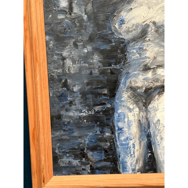 So, Lady in Blue, 1950s, Oil on Canvas, Framed For Sale - Image 18 of 18