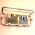 French Art Deco Aluminum Coat Rack with Mirror, 1940s For Sale - Image 3 of 12
