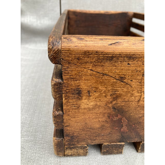 Brown Vintage British Wood Slate and Metal Box Queen Sq London For Sale - Image 8 of 12