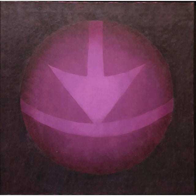 Abstract Paul Brach, Ahola 13 Oil on Canvas Geometric Painting New York School Abstract Expressionist, 1992 For Sale - Image 3 of 4