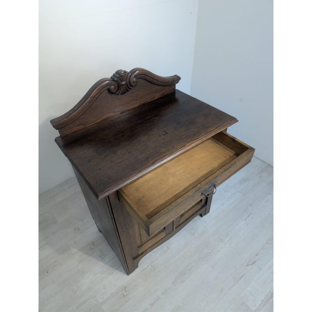 Antique Early 20th Century Chest of Drawers in Oak Wood For Sale - Image 11 of 14