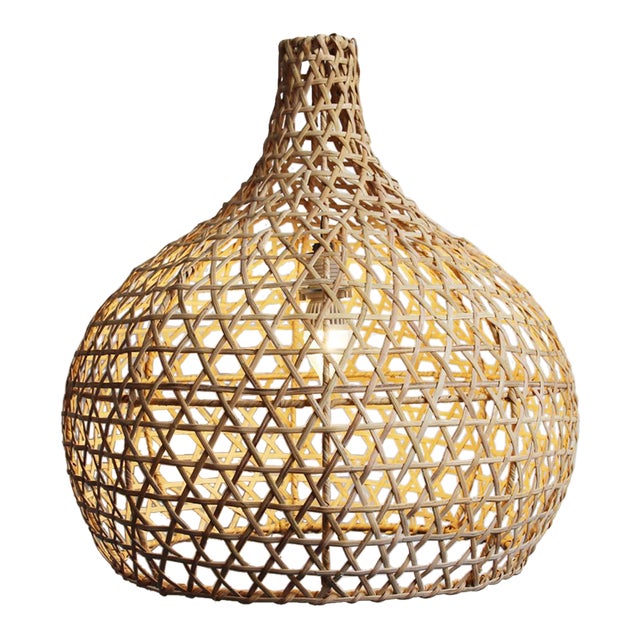 Raw Wicker Pumpkin Lantern Chairish