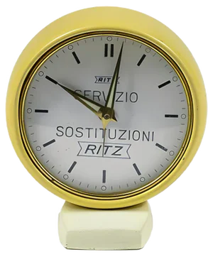 Vintage Ritz Yellow Alarm Clock, 1960