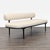 Modern Cb2 Vita Modern Cream Upholstered Sofa With Black Metal Legs For Sale - Image 3 of 9