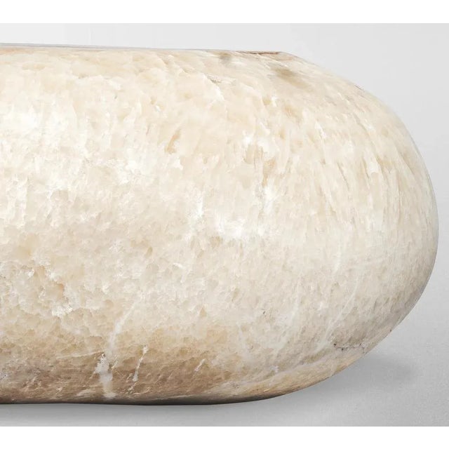 Contemporary White Onyx Coffee Table by Pierre De Valck For Sale - Image 3 of 6