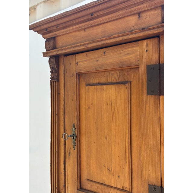 Pine One Door Hanging Cupboard. For Sale - Image 11 of 14