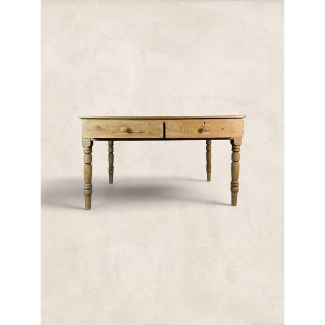 Farmhouse Late 19th Century Antique English Pine Farmhouse Table For Sale - Image 3 of 8