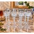 This is a gorgeous vintage set of eight Mikasa Silver Mist cordial glasses, pattern number 57618, featuring elegant clear...