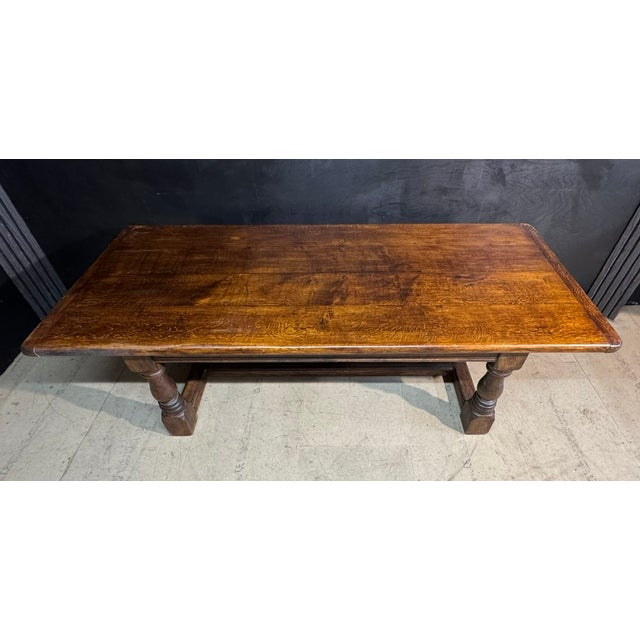 Vintage Farmhouse Dining Table in Oak, 1925 For Sale - Image 6 of 17