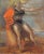 Figurative Reginald Marsh -Blonde Woman With a Red Cape on the Boardwalk -Oil Painting For Sale - Image 3 of 8