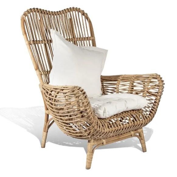 This round back chair brings a comfortable, minimalist design aesthetic to indoor spaces and covered outdoor porch or...