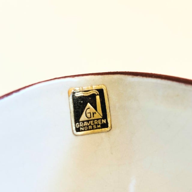 Mid Century Graveren Norway Pottery Bowl For Sale - Image 10 of 13