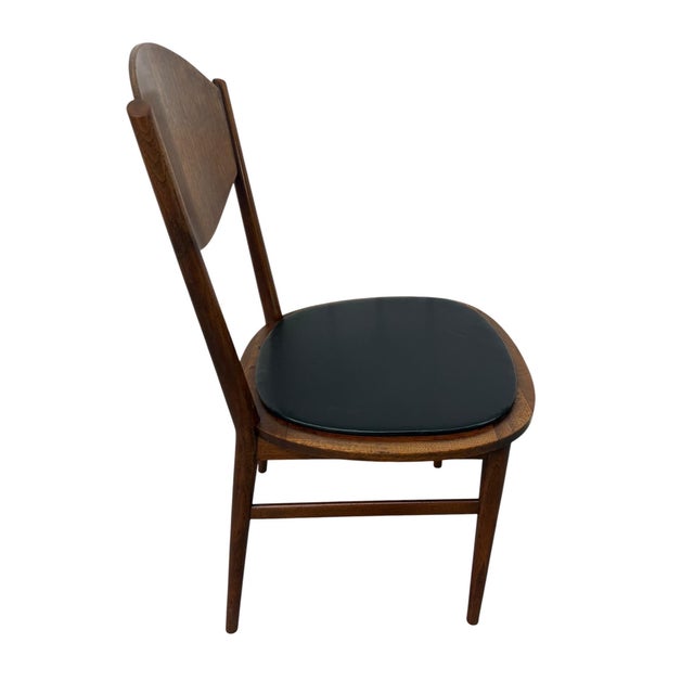 Brown Mid-Century Modern Lane Delineator Paul McCobb Walnut Dining Chairs - Set of 4 For Sale - Image 8 of 9